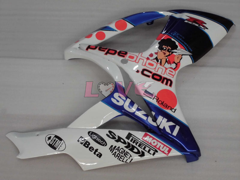 MOTUL - Blue White Fairings and Bodywork For 2006-2007 GSX-R600 #LF4043