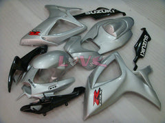 Factory Style - Black Silver Fairings and Bodywork For 2006-2007 GSX-R600 #LF6326