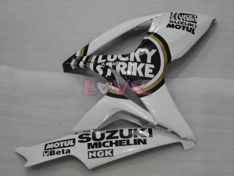 Lucky Strike MICHELIN MOTUL - White Black Fairings and Bodywork For 2006-2007 GSX-R600 #LF6340