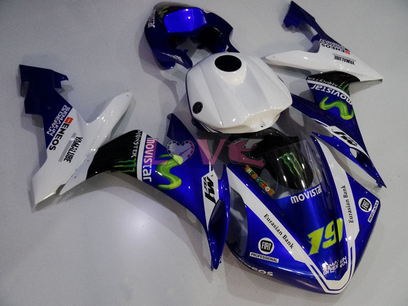 Monster - Blue White Black Fairings and Bodywork For 2004-2006 YZF-R1 #LF3689