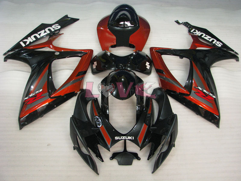 Factory Style - Red Black Fairings and Bodywork For 2006-2007 GSX-R600 #LF6265