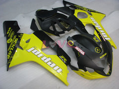 DUNLOP Jordan MOTUL - Yellow Black Matte Fairings and Bodywork For 2004-2005 GSX-R600 #LF6640