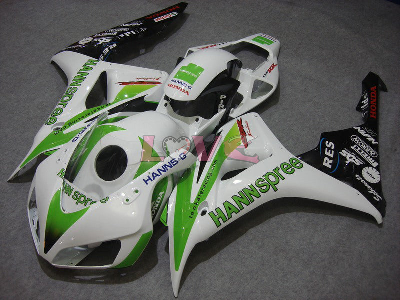 HANN Spree - Green White Fairings and Bodywork For 2006-2007 CBR1000RR #LF7222