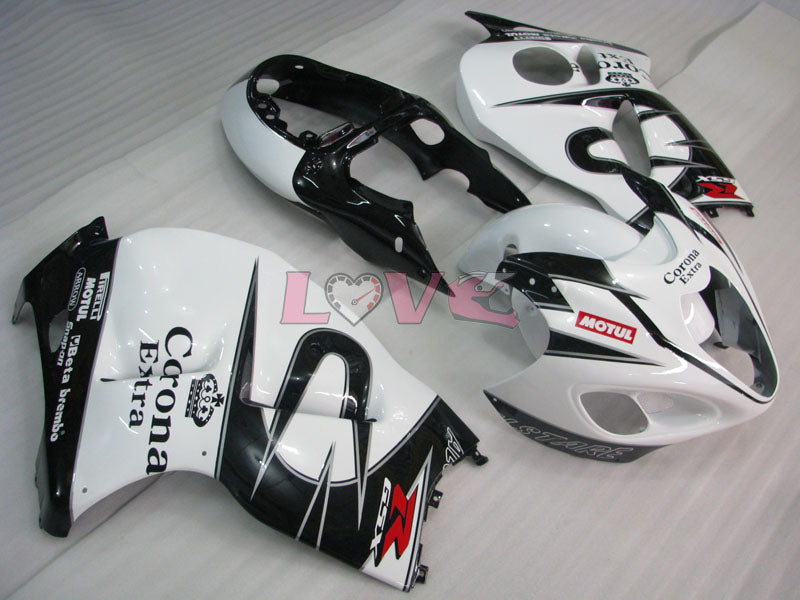 Corona MOTUL - White Black Fairings and Bodywork For 1999-2007 Hayabusa #LF3747