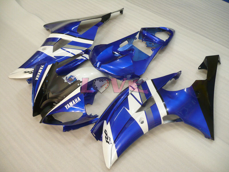 Factory Style - Blue White Black Fairings and Bodywork For 2008-2016 YZF-R6 #LF3418