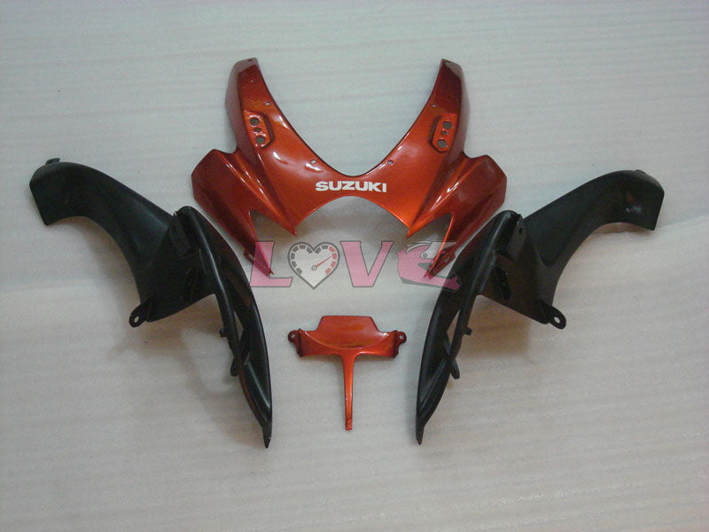 Flame - Orange Black Fairings and Bodywork For 2006-2007 GSX-R750 #LF6548