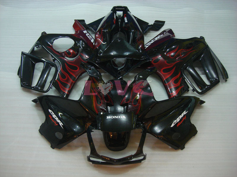 Flame - Red Black Fairings and Bodywork For 1997-1998 CBR600F3 #LF4527