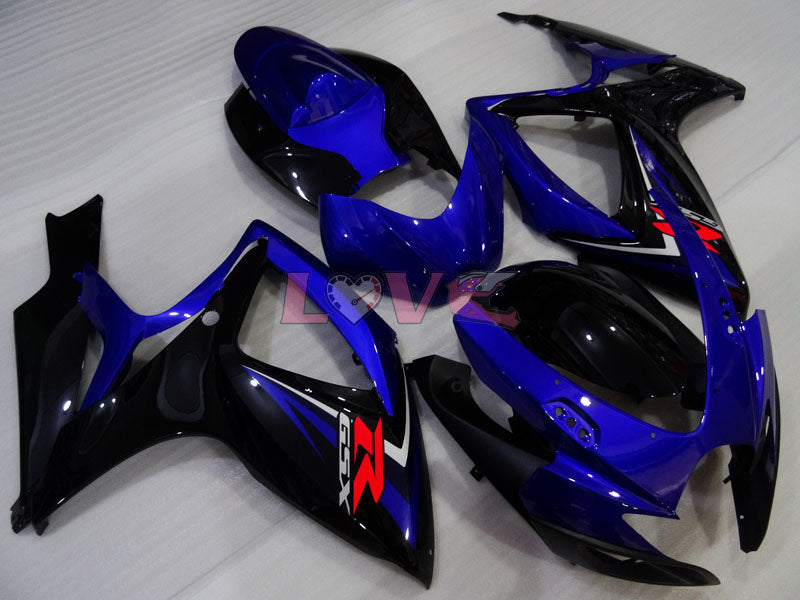 Factory Style - Blue Black Fairings and Bodywork For 2006-2007 GSX-R600 #LF4039