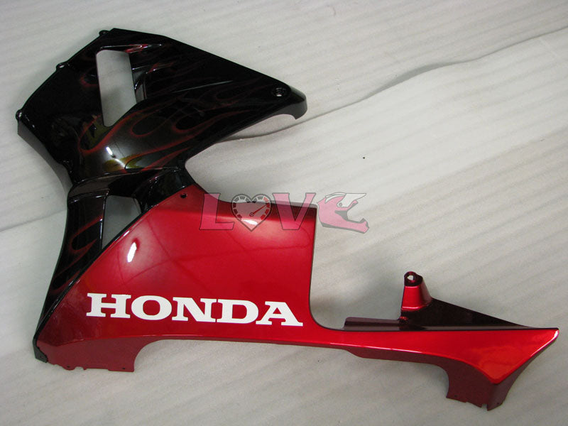 Flame - Red Black Fairings and Bodywork For 2005-2006 CBR600RR #LF7578