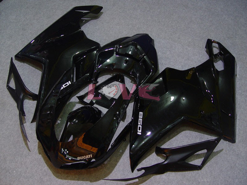 Factory Style - Black Fairings and Bodywork For 2007-2009 1098 #LF5554