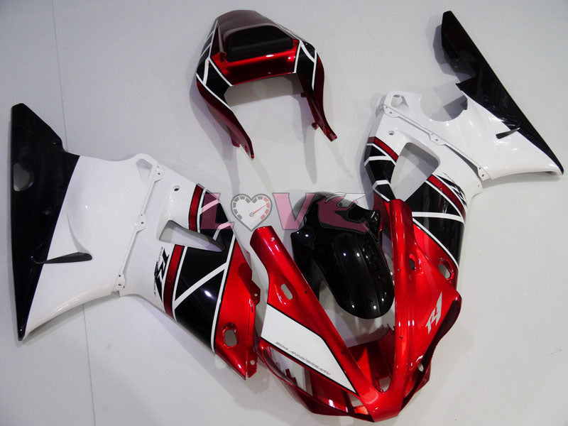 Factory Style - Red White Black Fairings and Bodywork For 2000-2001 YZF-R1 #LF3618