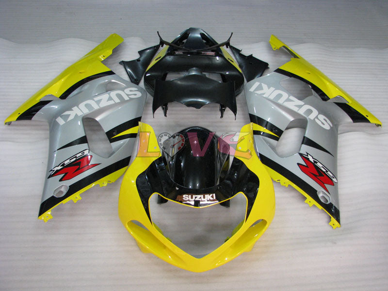 Factory Style - Yellow Silver Fairings and Bodywork For 2001-2003 GSX-R600 #LF6755
