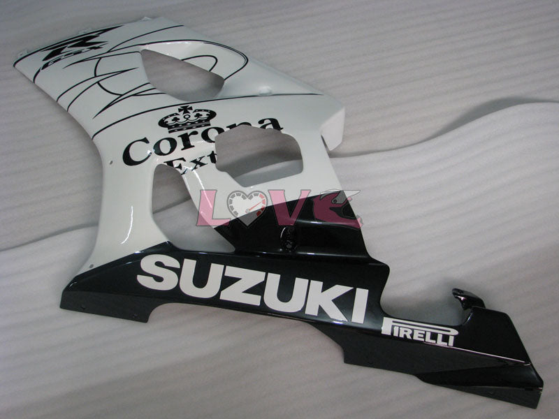 Corona - White Black Fairings and Bodywork For 2003-2004 GSX-R1000 #LF3854