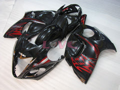 Flame - Red Black Fairings and Bodywork For 2008-2020 Hayabusa #LF4597