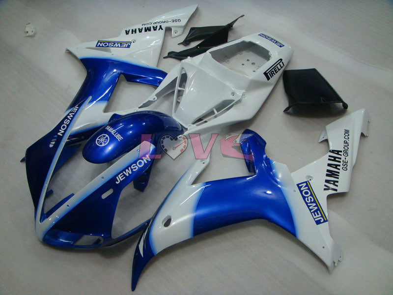 JEWSON - Blue White Fairings and Bodywork For 2002-2003 YZF-R1 #LF7030