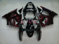 Flame - Orange Black Fairings and Bodywork For 2000-2002 NINJA ZX-6R #LF6147
