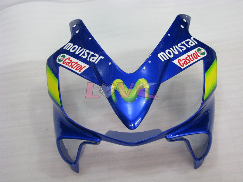 Castrol - Yellow Blue Fairings and Bodywork For 2001-2003 CBR600F4i #LF7659