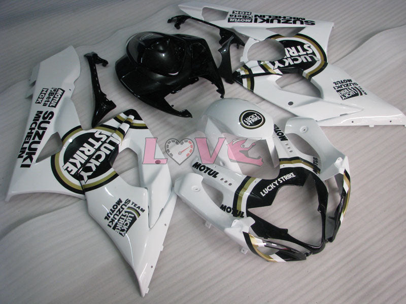 Lucky Strike MICHELIN MOTUL - White Black Fairings and Bodywork For 2005-2006 GSX-R1000 #LF5884
