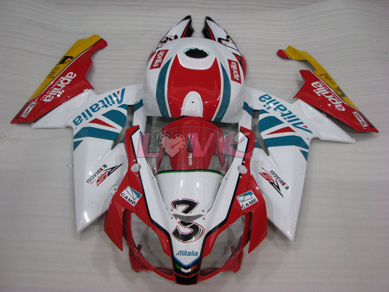Factory Style - Red White Fairings and Bodywork For 2004-2009 RS125 #LF5465