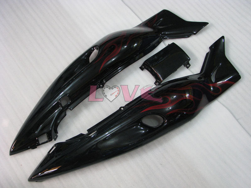 Flame - Red Black Fairings and Bodywork For 1997-2007 YZF600R #LF7929