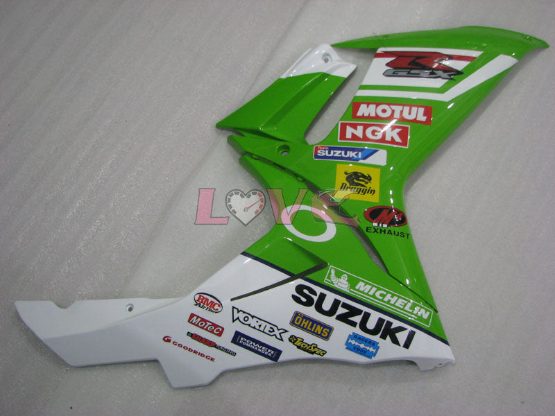 MICHELIN MOTUL - Green White Fairings and Bodywork For 2011-2026 GSX-R600 #LF4747