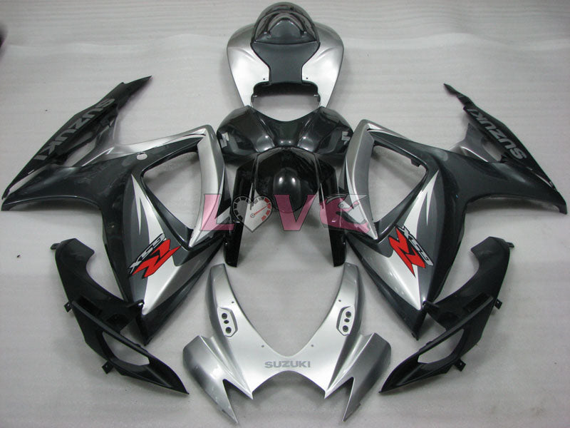 Factory Style - Black Grey Fairings and Bodywork For 2006-2007 GSX-R750 #LF4009