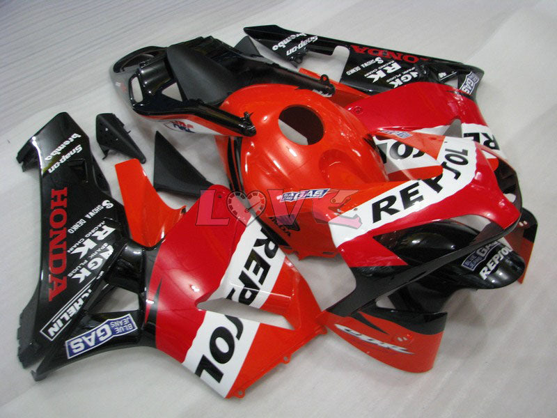 Repsol - Red Black Fairings and Bodywork For 2003-2004 CBR600RR #LF5333