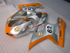 Gulf - Orange Silver Fairings and Bodywork For 2007-2009 1098 #LF3135