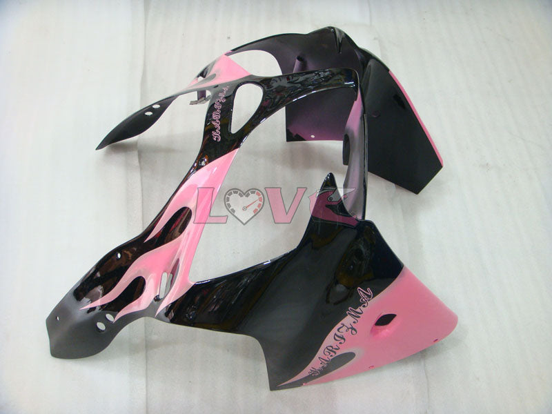Customize - Black Pink Fairings and Bodywork For 2000-2002 NINJA ZX-6R #LF3327