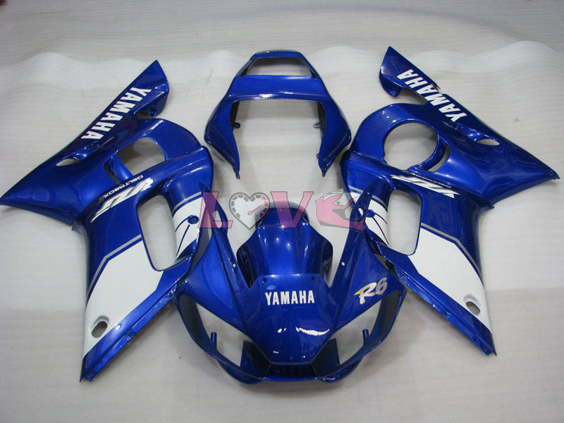 Factory Style - Blue White Fairings and Bodywork For 1998-2002 YZF-R6 #LF3342