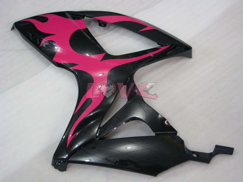 Flame - Red Black Fairings and Bodywork For 2006-2007 GSX-R600 #LF6353