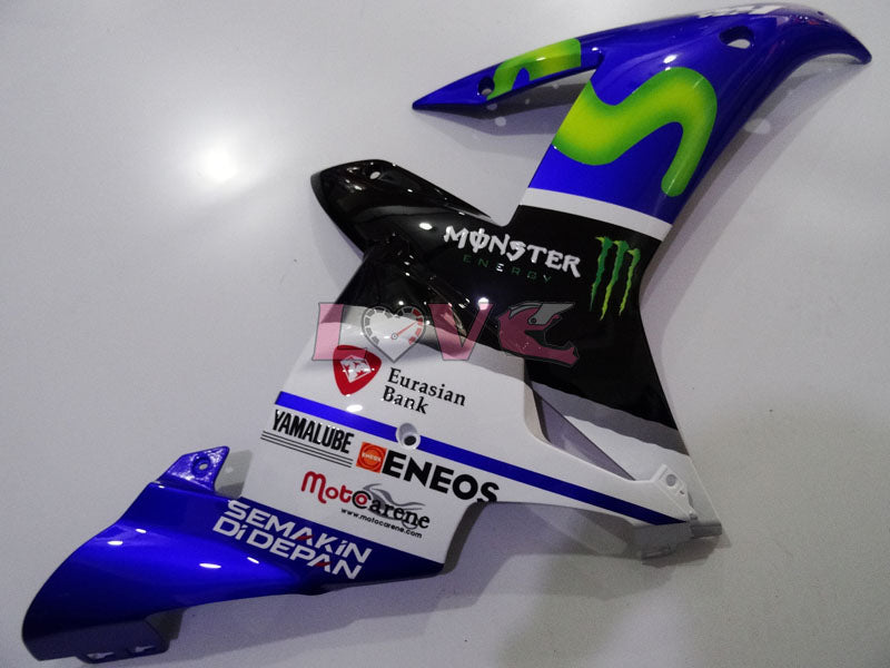 Monster - Blue White Black Fairings and Bodywork For 2002-2003 YZF-R1 #LF3596
