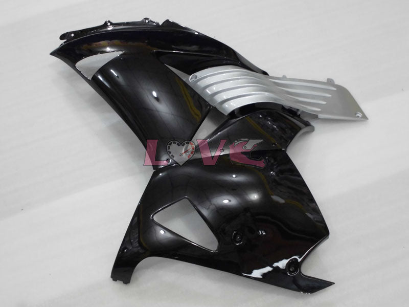 Factory Style - Black Silver Fairings and Bodywork For 2006-2011 NINJA ZX-14R #LF3235
