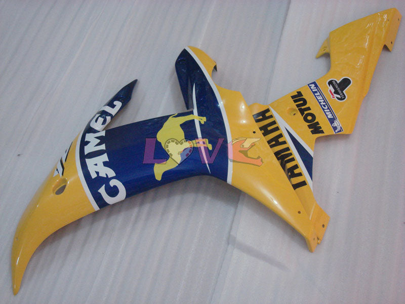 Camel MOTUL - Yellow Blue Fairings and Bodywork For 2002-2003 YZF-R1 #LF3595