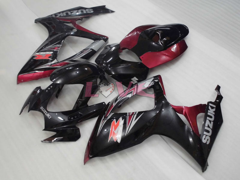 Factory Style - Black Fuchsia Fairings and Bodywork For 2006-2007 GSX-R600 #LF4044