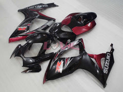Factory Style - Black Fuchsia Fairings and Bodywork For 2006-2007 GSX-R600 #LF4044