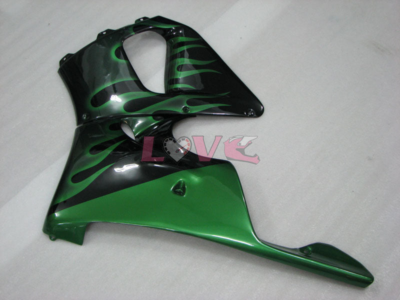 Flame - Green Black Fairings and Bodywork For 1998-1999 CBR919RR #LF7977