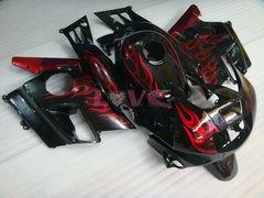 Flame - Red Black Fairings and Bodywork For 1991-1994 CBR600F2 #LF4541