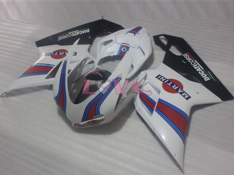 Xerox - White Black Fairings and Bodywork For 2007-2009 1098 #LF3122