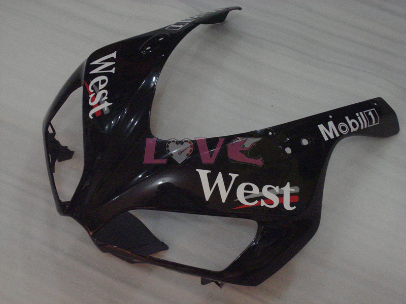 West - White Black Fairings and Bodywork For 2006-2007 CBR1000RR #LF7177