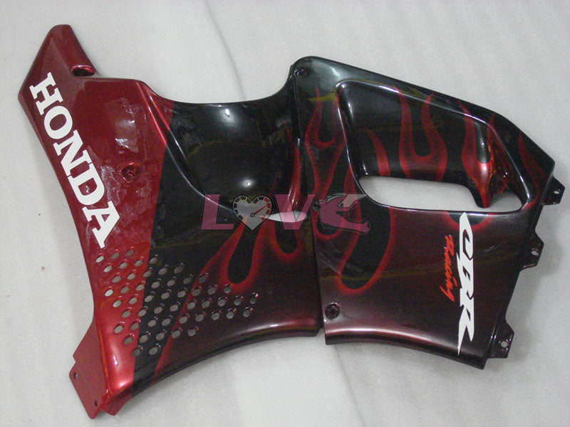 Flame - Red Black Fairings and Bodywork For 1992-1993 CBR900RR #LF3033