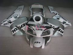 Repsol - White Silver Fairings and Bodywork For 2003-2004 CBR600RR #LF5330