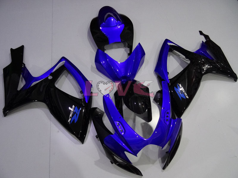 Factory Style - Blue Black Fairings and Bodywork For 2006-2007 GSX-R750 #LF3993