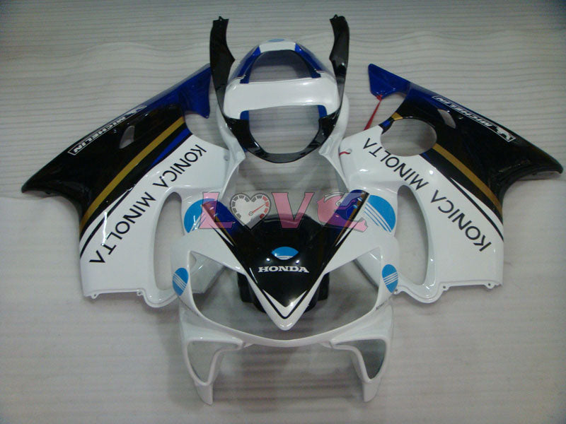 Konica Minolta - White Black Fairings and Bodywork For 2001-2003 CBR600F4i #LF7662