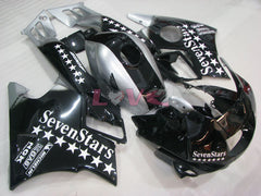 SevenStars - Black Silver Fairings and Bodywork For 1991-1994 CBR600F2 #LF4536