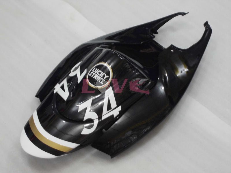 Lucky Strike MICHELIN MOTUL - White Black Fairings and Bodywork For 2006-2007 GSX-R600 #LF6340