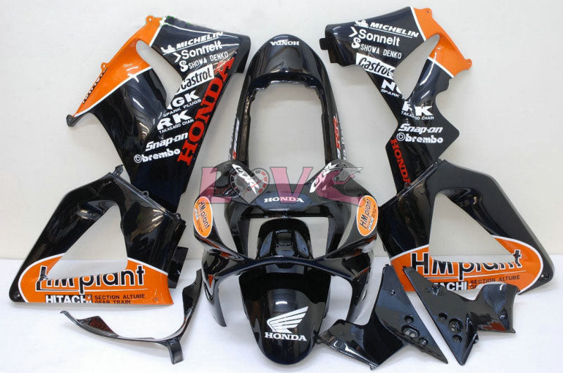 Factory Style - White Black Fairings and Bodywork For 2002-2003 CBR954RR #LF5222