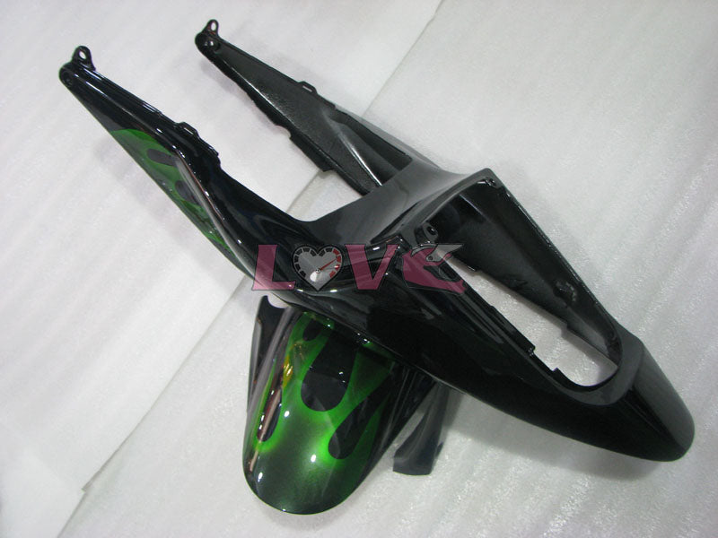 Flame - Green Black Fairings and Bodywork For 2003-2004 CBR600RR #LF4458