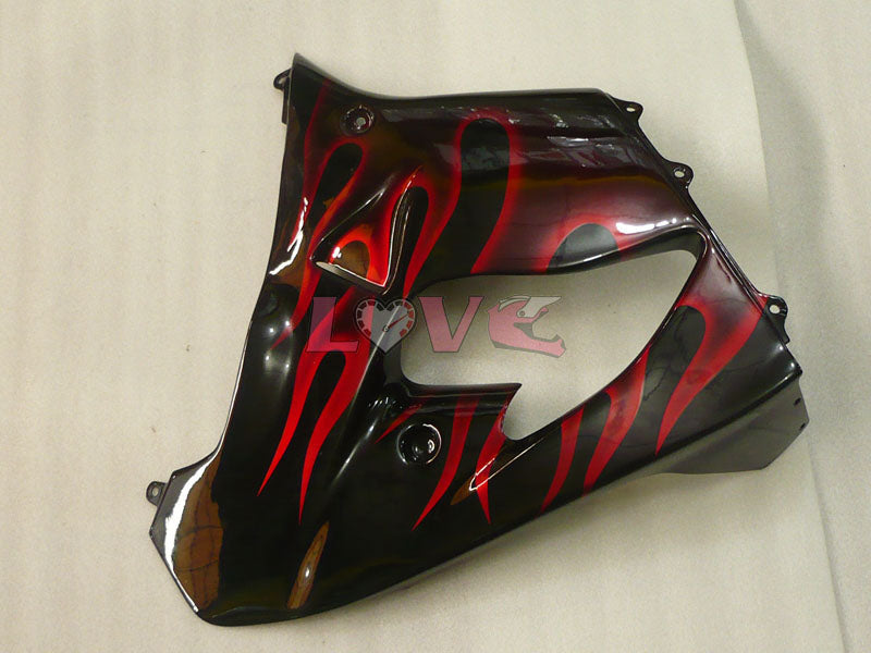 Flame - Red Black Fairings and Bodywork For 1998-1999 NINJA ZX-9R #LF3275
