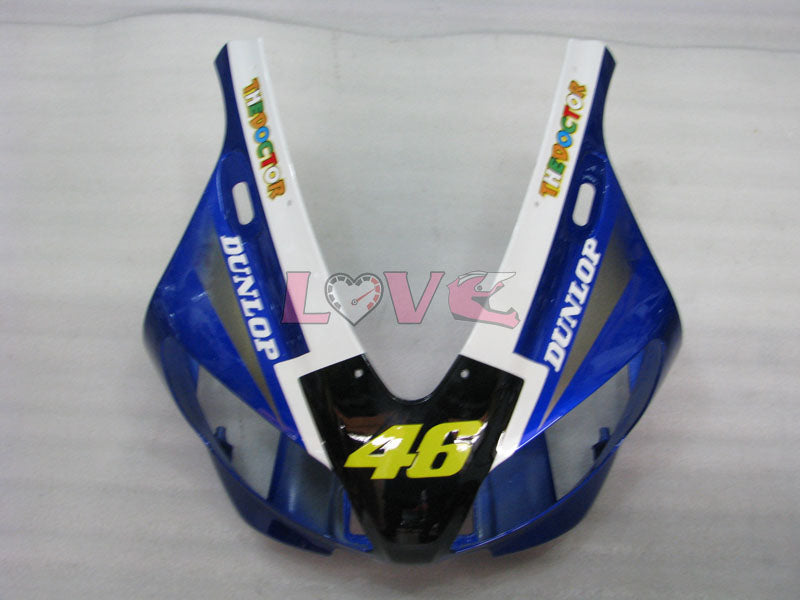 DUNLOP FIAT MOTUL - Blue White Fairings and Bodywork For 1998-1999 YZF-R1 #LF3578